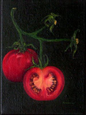 Langs het tuinpad van mijn vader. Tomaten